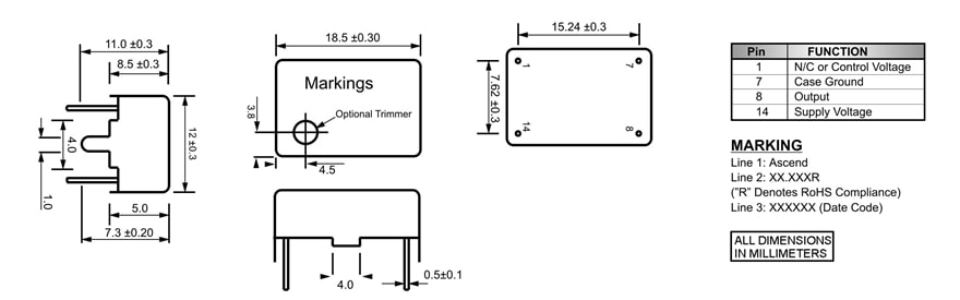 TFS23C Mechanical Dimensions