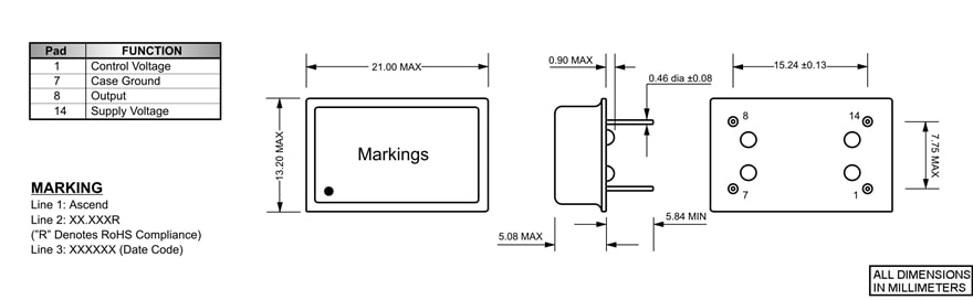 VFS5H Mechanical Dimensions